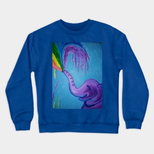 Colorful Elephant Crewneck Sweatshirt